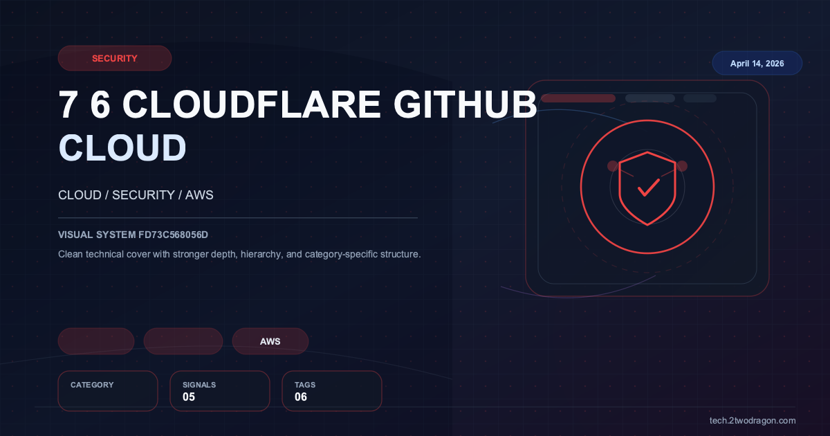 클라우드 시큐리티 과정 7기 - 6주차 Cloudflare 및 GitHub 보안