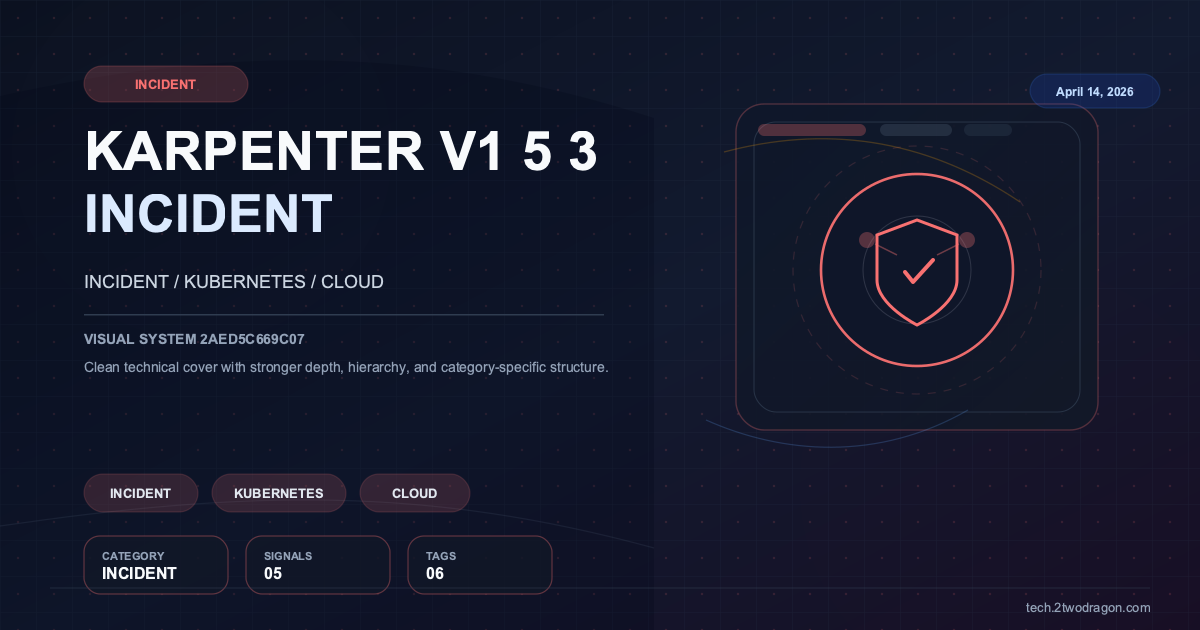 Karpenter v1.5.3 노드 통합으로 인한 대규모 장애 분석 및 해결기