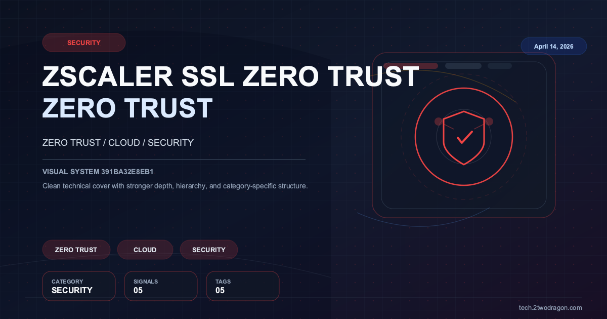 Zscaler 완벽 가이드: SSL 검사와 샌드박스로 Zero Trust 웹 보안 강화
