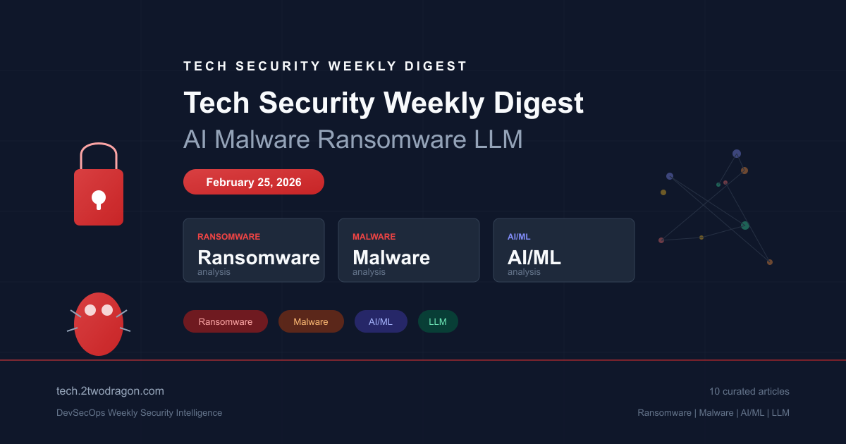 기술·보안 주간 다이제스트: Malware, RCE, Ransomware